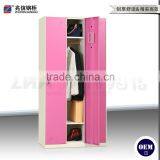Material 3-door Closet Key Lock Colorful Steel Locker Staff Office Locker thumbnail-4