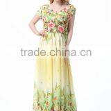 2016 New European Women's Beach Resort Plus Size Slim Chiffon Dress thumbnail-2