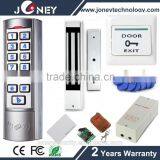Remote Control EXIT Button Power RFID Card Magnetic Lock Metal Waterproof Keypad RFID Door Access Control System