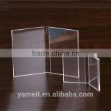 New design factory plexiglass book shelf acrylic magazine rack book case