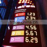 Illuminated Gas Station Price LED Sign Board