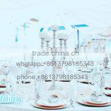 NEW Beaded Crystal Ball Candelabra Centerpiece thumbnail-1