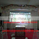 Lattest Wedding Mandap Decoration, Wedding Tall Cloumn, Crystal Mandap for Weddings thumbnail-1