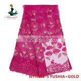 2016 Haniye High Quality Fashion Tulle Lace Fabric Embroidery French Net Lace/NYN52 thumbnail-4