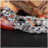 Stainless Steel Silver Plated Charm Power Magnetic Bracelet thumbnail-5