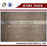 Coffee Small Checks Style Used Clothing Flocking Print Fabric thumbnail-1