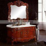 WTS208FS Vintage Brown Finished Single Sink Bathroom Vanity Cabinets thumbnail-1