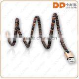 Visible Flash Light LED Usb Cable Shoelace 2 in 1 Charging Cable for Iphone Charger thumbnail-4