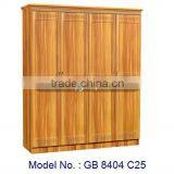 MDF Bedroom Furniture Modern 4 Doors Wardrobe, Bedroom Cupboards Design, Wooden Wardrobe Designs, Modern Design Bedroom Closet thumbnail-1