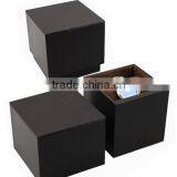 Black Leather Watch Box Without Hinge