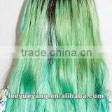 2014 New Fashion Beautiful Green Ombre Wig thumbnail-1