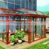 Modern Design Aluminum Alloy Glass House,green House, Sunroom/wood-aluminium Composite Sunroom thumbnail-3