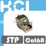 RJ45 STP 8P8C Connector Slim Version Cat6A Keystone Jack thumbnail-2