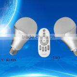 Color Temperature Adjustable Led Bulb Light E27 6W 9W,2.4g RF Remote Control Led Light Bulb thumbnail-2