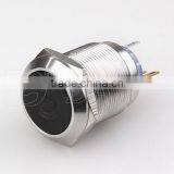 LAS1-22F-11 22mm Flat Shape Plastic Head Stainless Steel Solder Terminal Push Button Switch thumbnail-2