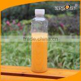 400 ml Transparent Cylinder PET Water Bottle With Screw Cap thumbnail-2