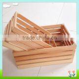 Wood Slat Basket for Fruit Vegetables thumbnail-1