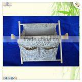 School Library Office Home Pocket Wooden Book Shelf Rack thumbnail-1