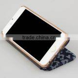 Denim Fabric Leather Card Slots Flip Phone Case for IPhone6 Case Wallet thumbnail-6