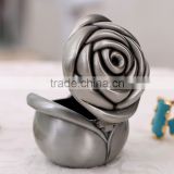 Exclusive design Zinc alloy rose ring box