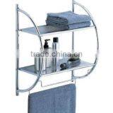 Organize It All 2 Tier Shelf With Towel Bars thumbnail-1