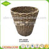 Many Color Handmade 100% Natural Custom Decorative Woven Paper Waste Basket Waste Bin thumbnail-1