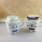 2pcs Ceramic Couple Mug Cup With Lovely Decal Printed thumbnail-1