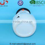 Painted Ceramic Snowman Candle Lantern, Decorative Hurricane Lantern thumbnail-6