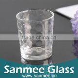 Internal Embossed New Fashion Style Glass Tumbler Drinking Glass Tumbler thumbnail-1