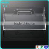 Clear Acrylic Mirror Food Tray With Handle thumbnail-1