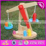 2015 Brand New Wooden Balance Scale Toy, Balance Wooden Toy, Preschool Wooden Balance Scale Toy W11F053 thumbnail-3