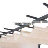 Patio Garden 10x10 Feet Grape Trellis Waterproof Metal Pergola thumbnail-4