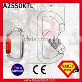 Twist Lock 25KN O Type Climbing Aluminum Carabiner With CE Certificate thumbnail-5