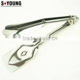 39053 9 Inch Stainless StFeel Kitchen Tongs BBQ Grill Food Salad Tongs thumbnail-3