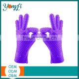 Microwave Oven Durable Eco-Friendly Heat Resistant Silicone BBQ Gloves Set thumbnail-2