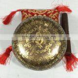 Best Selling Meditating Buddha Crafted Handmade Tibetan Singing Bowl thumbnail-4