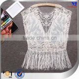 White Sexy design beautiful lady crochet blouse