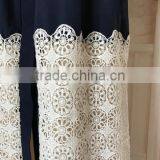 Latest Burqa Designs Pictures New Model Dubai Clothing Long Sleeve Lace Patched Appliques Loose Maxi Long Abaya thumbnail-4