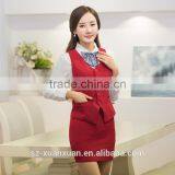 Business Suit Waistcoat and Skirt 2 Piece Unifiorm Suit for Hotel/ Office Ladies thumbnail-2