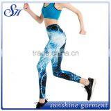 KX017 Polyester Women's Novelty Leggings With Blue Lightning 2017 thumbnail-4