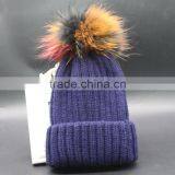 New Fashion Custom Design Knitted Kids Pom Pom Beanie thumbnail-1