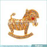 Fashion Horse Shape Sterling Silver Beads Gold Filled thumbnail-1