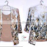 Fashion Floral Printed Chiffon Kimono Long Cardigan Blouse thumbnail-1