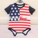 OEM Baby Boy's Clothes 100% Cotton Short Sleeve Rompers thumbnail-4