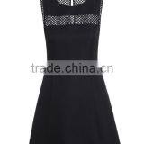 Black Cobwebbing Combined Dress thumbnail-2