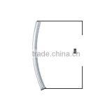 Copper Spacer Beads Curved Tube Silver Tone thumbnail-2