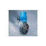 UPVC / PVC Butterfly Water Valve Electric Actuator Water Butterfly Valves For Brine System thumbnail-1