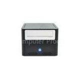 Fashionable ITX Aluminum Computer Cases , Black Red ODD 3.5\