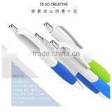 Hot Sale Promotional Gifts Custom Logo Creative Plastic Press Ball Pen thumbnail-3