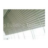 decorative Aluminum exterior Sun Shade System Rhombus Louver wall panel , Powder coating